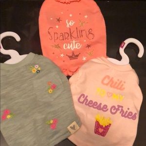 Pet T-shirts 3 total